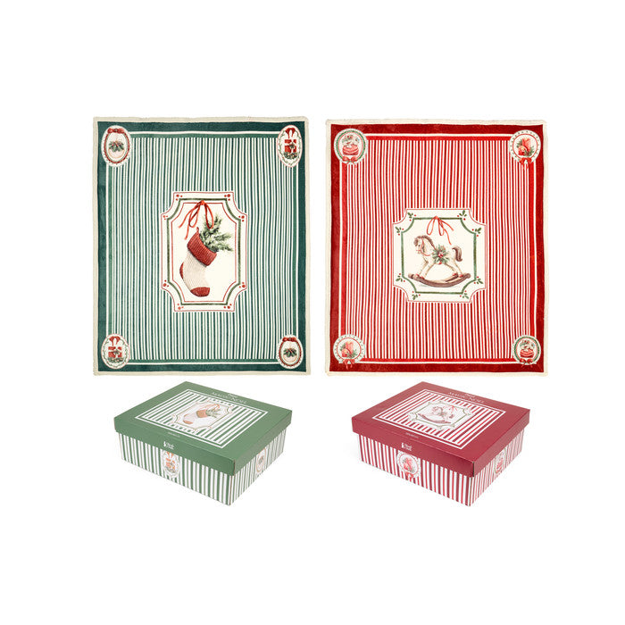 Nuvole di Stoffa Plaid con scatola regalo collezione Magic Noel