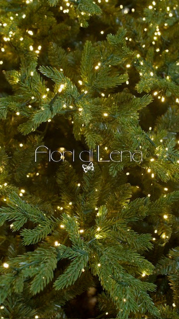 Fiori di lena albero di natale Pino Cormayeur versione slim 240 cm
