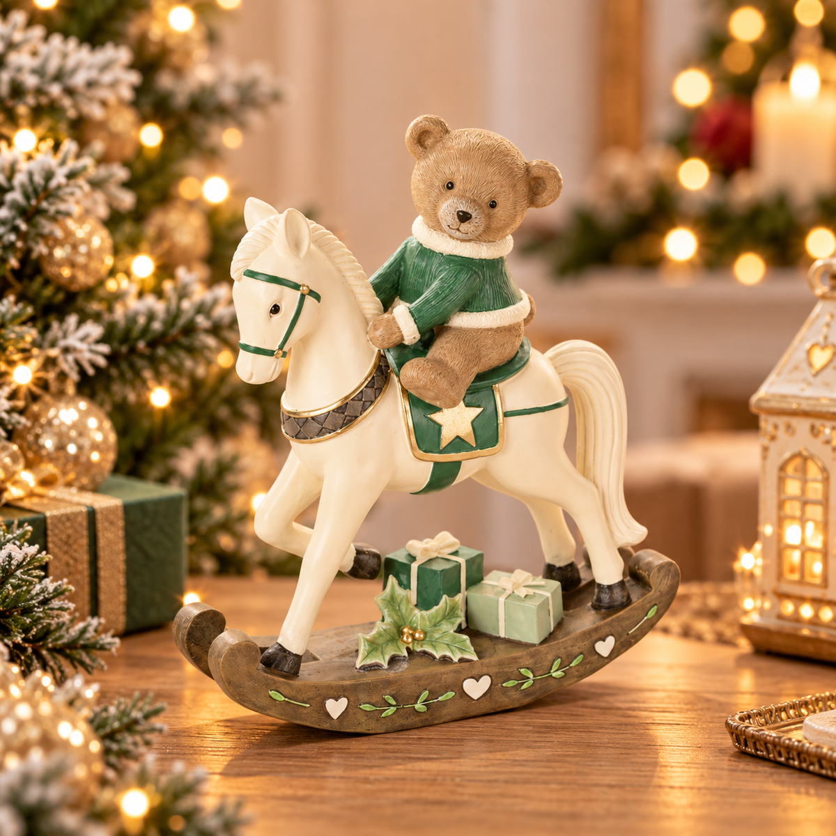 Nuvole di Stoffa Cavallo a dondolo con teddy h 32 cm