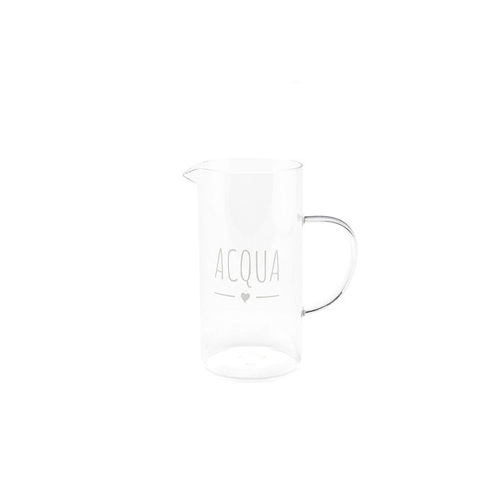 Nuvole di Stoffa brocca in vetro borosilicato ACQUA