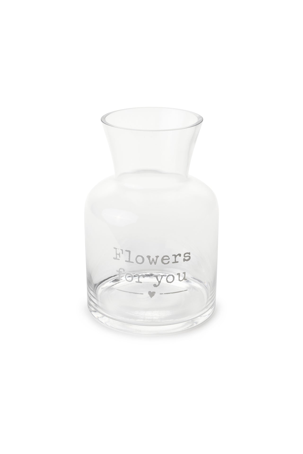 NUVOLE DI STOFFA VASO IN VETRO 'FLOWERS FOR YOU'  COLLEZIONE MY HOME