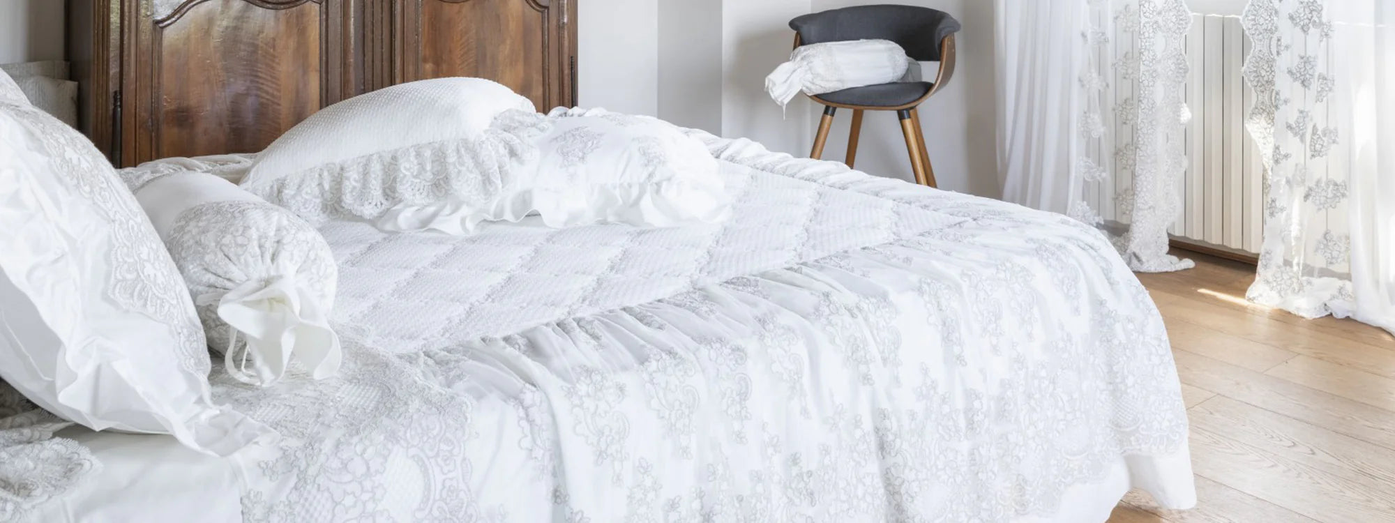 Chez moi Trapunta Pergola Petra in colette e velluto mis 270 x 270 cm