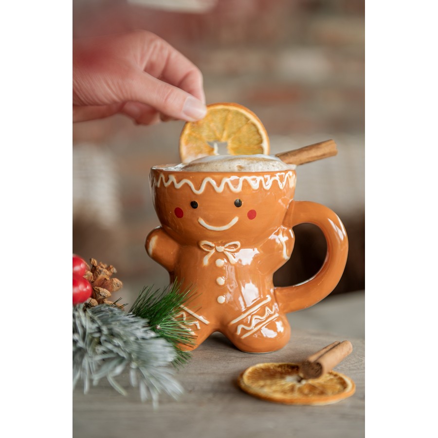 Clayre & eef tazza biscottino pan di zenzero